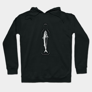 Mackerel fish in a bottle Hoodie